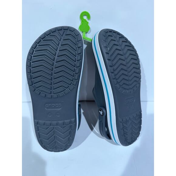 Crocs Bayaband Gray Blue Sandals Clogs Women Size 10/Men Size 8 NEW main image 5